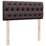 vidaXL Sommier à lattes de lit avec matelas Marron foncé 120x200 cm