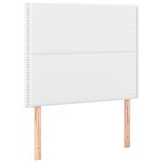 vidaXL Tête de lit blanche 100 x 5 x 118/128 cm similicuir