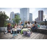 Pot de fleur Loft Urban Rond avec roues - Violet Ø 38.5 x hauteur 35 cm - Extérieur 100  recyclé