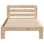 vidaXL Cadre de lit sans matelas 75x190 cm bois de pin massif