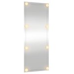 vidaXL Miroir mural avec lumières LED 40x100 cm verre rectangulaire