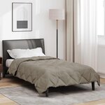 vidaXL Duvet d'été simple Gris clair 220 x 140 cm Microfibre