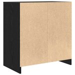 vidaXL Buffet Noir 70 x 41 x 75 cm Bois d'ingénierie