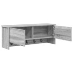 vidaXL Porte-manteau mural avec étagère Sonoma gris 80 x 20 x 30 cm