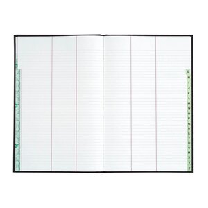 Registre 340x225 Répertoire Travers 400 Pages - Noir Toilé - Le Dauphin