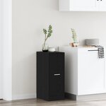vidaXL Armoire de pharmacie Chêne noir 40x41x77 5 cm Bois d'ingénierie