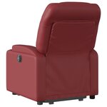 vidaXL Fauteuil inclinable Rouge bordeaux Similicuir