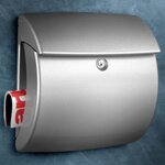 Burg-wächter boîte aux lettres kiel 886 si plastique argenté