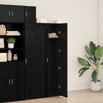 vidaXL Haut de buffet Chêne Noir 70x42 5x185 cm Bois d'ingénierie