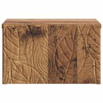 vidaXL Table d'appoint murale 2 pc Bois ancien 34 5 x 33 x 20 cm