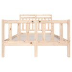 vidaXL Cadre de lit sans matelas bois massif