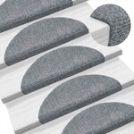 vidaXL Tapis autoadhésifs de marches 10 Pièces Gris clair 56x17x3 cm