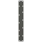 vidaXL Pieds de table basse Anthracite 2 pièces 50 x (30-31) cm Acier
