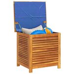 vidaXL Boîte de rangement de jardin persiennes 60x50x56cm bois acacia