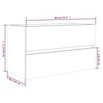 vidaXL Armoire d'évier Sonoma gris 80x38 5x45 cm Bois d'ingénierie