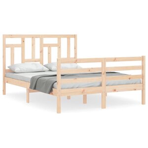 vidaXL Cadre de lit sans matelas bois massif