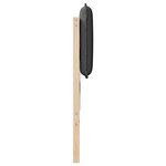 vidaXL Tête de lit capitonnée Gris Naturel et Foncé 200 cm Pin massif