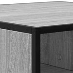 vidaXL Table basse sonoma gris 60 5x60 5x30 cm bois d'ingénierie/métal