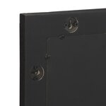 vidaXL Miroir de bain noir 50x70x2 5 cm bois d'ingénierie et laiton
