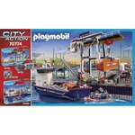 PLAYMOBIL - 70774 - Ouvrier et conteneur