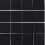 vidaXL Coussins de chaise à dossier bas lot de 6 motif à carreaux noir