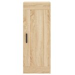 vidaXL Buffet haut Chêne sonoma 34 5x34x180 cm Bois d'ingénierie