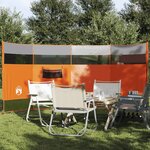 vidaXL Brise-vent de camping orange 366x152x152 cm imperméable