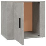 vidaXL Table de chevet Gris béton 50x39x47 cm