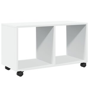 vidaXL Armoire à roulettes blanc 72x33x42 5 cm bois d'ingénierie