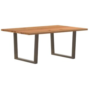 vidaXL Table à manger 180x120x74 cm bois de chêne massif rectangulaire