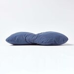 Coussin lombaire ergonomique en coton  Bleu marine - HOMESCAPES
