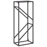 vidaXL Portant de bois chauffage noir 40x25x100 cm