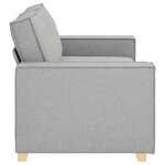 vidaXL Canapé 2 places Gris nuage 180x78x84 cm Tissu