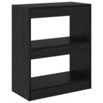 vidaXL Bibliothèque Chêne noir 60 x 30 x 72 cm Bois d'ingénierie