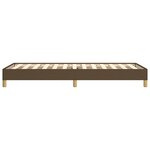 vidaXL Cadre de lit Marron foncé 90x190 cm Tissu