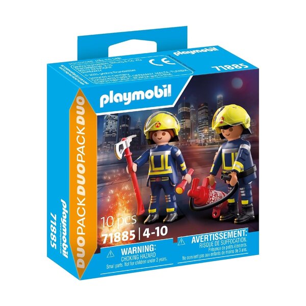 PLAYMOBIL 71885 - Pompiers avec hache et extincteur