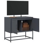 vidaXL Meuble TV anthracite 68 5x39x60 5 cm acier