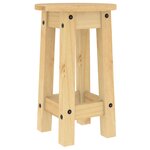 vidaXL Tabourets de bar lot de 2 bois massif de pin