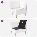 vidaXL Sofa avec rangement Tissu