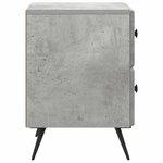 vidaXL Cabinet de chevet 2 pièces Gris béton 43 x 34 5 x 47 5 cm