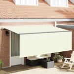 vidaXL Auvent Rétractable Crème et anthracite 400 x 200 cm