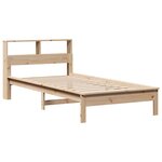 vidaXL Lit bibliothèque sans matelas 75x190 cm bois de pin massif
