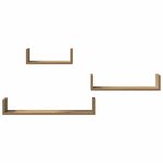 vidaXL Étagères murales 3 Pièces chêne artisanal bois d'ingénierie