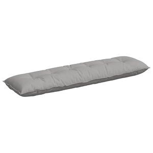 vidaXL Coussin de Dos Gris nuage 180 x 19 x 50 cm tissu