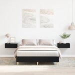 Cadre de lit vidaXL 120x200 cm en chêne noir en bois reconstitué