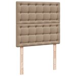 VidaXL Lit ottoman et matelas cappuccino 90x200 cm similicuir