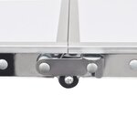 vidaXL Ensemble de table pliable de camping et 4 tabourets 120x60 cm