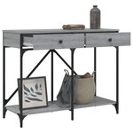vidaXL Table console sonoma gris 100x39x78 5 cm bois d'ingénierie