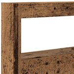 vidaXL Armoire tête de lit avec LED vieux bois 180x17x102 cm