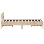vidaXL Cadre de lit sans matelas 120x190 cm bois de pin massif
